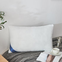 英爵居家枕头靠枕舒适纤维枕头单人枕芯花草枕(希尔顿-白色)