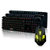 黑爵机械战士 背光键鼠套装 CF LOL电脑游戏键盘usb发光有线键盘鼠标套装(机械战士键盘+青蜂侠2代黑色)