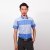 2013爆款男士立领蓝图版商务纯棉短袖衬衫C13006(天蓝色 38)