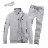 耐克/NIKE男士运动服长袖运动休闲套装 跑步健身外套长裤1806(灰色/1806 L)