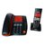 三洋（SANYO）TEL-DAW660 2.4G数字电话机（黑橙色）（可背光高档舒适按键，屏幕大，没有紫外线，语音报号，方便老人使用）