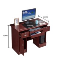 云艳YY-LCL2444职员办公桌单人油漆桌电脑桌书桌台式家用写字台 1.2米(默认 默认)