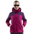 雷诺斯 新款秋冬季男女款防风防泼水保暖两件套冲锋衣130A168A(女款玫红)