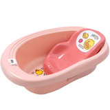 日康婴儿浴盆洗澡盆0-6岁浅粉RK-X1003-1 坐躺两用
