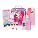 乐吉儿  梦幻系列之梦幻衣柜 H21C 时尚芭比娃娃 女孩过家家玩具 精美生日礼