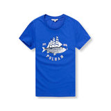 PU2H971RBL [男女通用印画圆领短袖T恤衫](河蓝色)