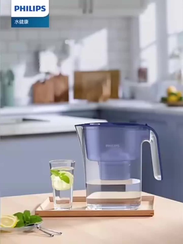飞利浦净水壶家用过滤水壶厨房滤水器大容量自来水去水垢净水器