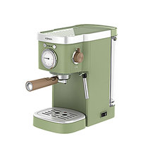 康佳家用意式浓缩咖啡机 20bar高压萃取 温度可视 蒸汽打奶泡断电保护(绿色 热销)
