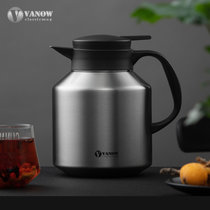 Vanow保温壶家用小型热水瓶316不锈钢开水壶便携暖壶小型泡茶(1800ML 钢本色)