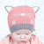 秋冬宝宝针织帽婴毛线帽儿男童女童小孩儿童帽子韩版0-3-6-12个月(皮粉色)