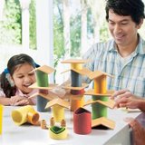 Honey Hub 儿童安全竹制益智积木玩具组