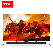 TCL 85X6A 85英寸 4K超高清 智能网络 大屏 哈曼卡顿 私人影院 平板液晶电视 可壁挂 客厅电视 商用 黑