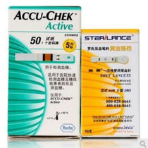 罗氏罗康全 活力型血糖试纸 50片装配针头 ACCU-CHEK Active