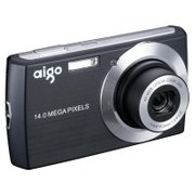 爱国者（aigo）DC-F500数码相机 小巧家用 1400万像素 4倍光学变焦 27mm广角