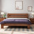 紫茉莉 实木床1.5米 北欧日式橡木双人床1.8米 婚床 简约 卧室家具 原木色1.5*2.0米/现货直发(胡桃色 胡桃色1.8*2.0米/现货直发)