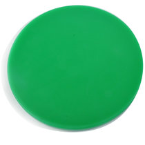 宝宝水果砧板PE塑料菜板圆形小巧创意切菜板客厅双色果盘(绿色 规格250*16mm)