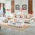 欧式沙发组合客厅L型可拆洗整装松木框架布艺沙发大小户经济型608  组合(三人位+单人位+1)