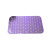 正瑞 简约菱形 pvc按摩浴室浴缸防滑垫 塑料透明垫 46*77cm(紫色)