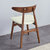 <定制家具>北欧田园橡木餐椅简约休闲咖啡厅椅子(原木色)