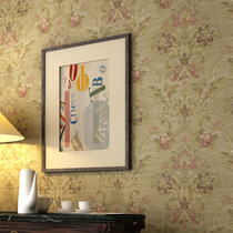 旗航壁纸 美式乡村复古壁纸 优质纯纸客厅卧室满铺墙纸GMM-C(605沙黄色)