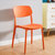 塑料椅子靠背大人简易餐桌胶椅加厚现代简约书桌凳子家用北欧餐椅(橘色L.G.F.加强款)