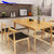 天米 TIMI 北欧白橡实木拉伸桌 可折叠桌 全实木餐桌椅 现代简约1.3米1.4米饭桌组合(原木色 1.3米餐桌+4把牛角椅)