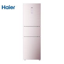 海尔（Haier）225升 三开门冰箱干湿分储变频一级能效节能静音 BCD-225WDCJ(DZ)(粉金 225)