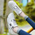 新款镜面低帮鞋厚底跑步鞋小码34系带平底大码女运动鞋41 6148(银色 39)