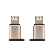 睿量REMAX RA-USB2悦速micro转Apple 手机数据线安卓转苹果转接头转换头(金色)
