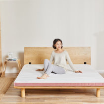 8H床垫 小米（MI）供应链 进口天然乳胶床垫M1s 软硬两用 单人床垫床褥子 薄床垫子(玫瑰金 120*200)