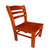 兴淮家具 办公椅会议椅三弯椅木质椅子 HH-SWY024(红胡桃色 木质)
