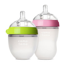 可么多么新生儿宽口径硅胶奶瓶套装(250ml+150ml) 断奶奶瓶韩国原装进