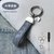 羊皮编织汽车钥匙扣情侣钥匙链精致车钥匙挂饰创意钥匙圈环挂件(灰色（大号）)