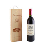 COASTEL PEARL法国进口红酒木礼盒装金砖干红葡萄酒(单只装)
