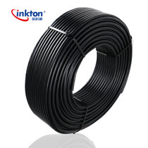 英科通电线电缆3芯铜芯线RVV3*0.5/0.75/1.0平方护套线 黑色(3*1.5 100米)