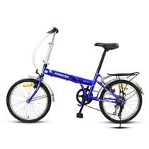 永久自行车20寸 7级变速 铝合金车圈 时尚男女士折叠单车QJ003(蓝色 20寸7速)