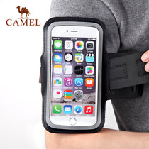 Camel/骆驼户外臂包 男女防水跑步运动健身多功能可触摸屏通用手机臂包 A6S3K7101(黑色)