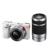 索尼 (Sony) ILCE-6000 A6000微单套机A6000全系列微单相机(白色16-50+55-210 官方标配)