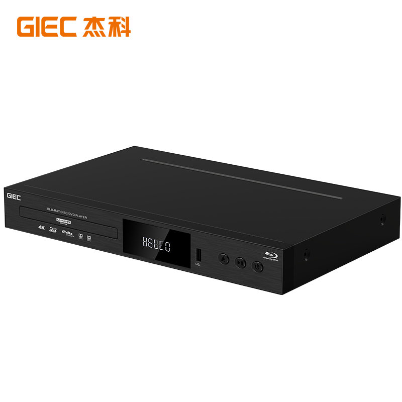 杰科giecbdpx800真4kuhd蓝光播放机3d高清dvd影碟机usb硬盘播放器