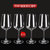 爱舒贝红酒杯套装家用醒酒器欧式大号玻璃6只装葡萄酒杯架高脚杯酒具4个S(魅影款350ml(4个))