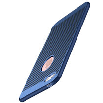 iPhone8/7/X手机壳 iphone6s 6splus 5/5S/se苹果x手机壳手机套保护壳保护套磨砂硬壳散热(蓝色 iPhone5/5S/SE)