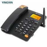 盈信（YINGXIN）插卡电话机无线固话座机 录音移动电信联通4G全网通多版本选择 手机卡家用办公 移动(GSM)版(移动GSM录音版（黑色）)