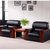DF办公沙发商务沙发茶几组合1+1+小茶几DF-S1080接待会客沙发(黑色)