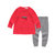 Oissie 奥伊西 1-4岁宝宝纯棉毛衣套装(66厘米（建议0-6个月） 红色上衣+灰色裤子)
