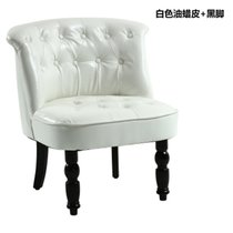 TIMI美式沙发 休闲沙发 简约沙发组合 单人双人三人沙发 客厅沙发组合 美式油蜡皮革沙发(白色 单人沙发)
