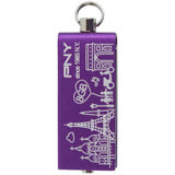 必恩威（PNY）双子盘巴黎版U盘（紫色）（8GB）