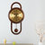 汉时欧式创意实木摆钟客厅家居个性挂钟时尚装饰静音石英钟表HP11(胡桃木)