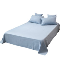 黛格单双人床上用品 1.2m 1.5m 1.8m 2.0m全棉色织水洗棉日系无印良品条纹格子小清新单品床单(12 默认)