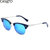 卡莎度(CASATO) 太阳镜时尚个性大框潮太阳镜 防紫外线太阳镜 墨镜1500(蓝色)