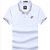 男士短袖T恤 男式白色休闲 polo衫90611-771(宝蓝色 L)